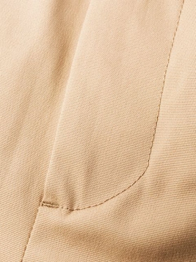 Shop Kenzo Cropped Cargo Trousers In Neutrals