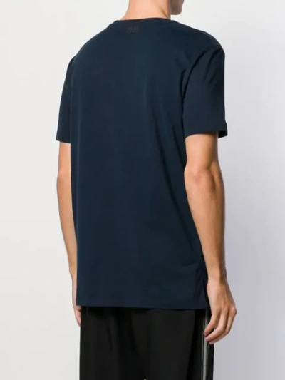 Shop Karl Lagerfeld Ikonik Print T-shirt In Blue