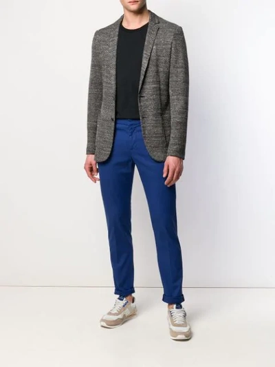 Shop Dondup Straight Leg Trousers In Blue