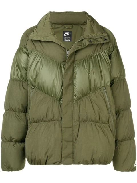 nike green puffer jacket