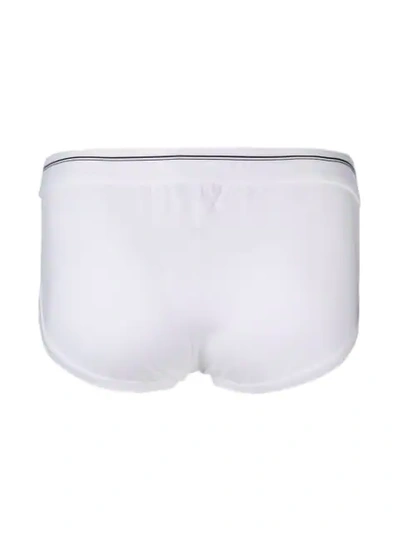 Shop Dolce & Gabbana Side Logo Brief In White