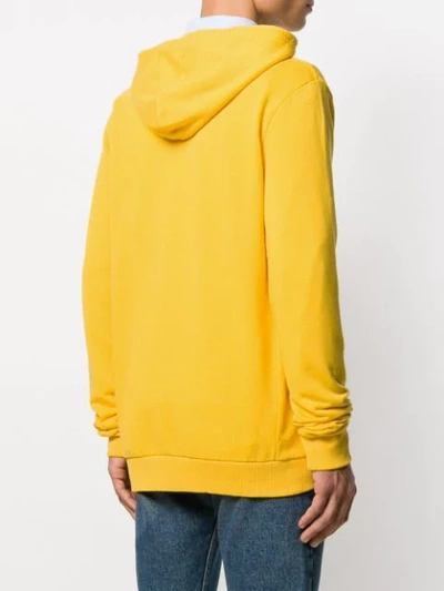 Shop Apc X Brain Dead Future Shock Hoodie In Yellow