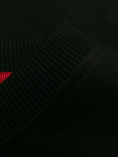 Shop Alpha Industries Nasa Foil Logo Sweatshirt In Black