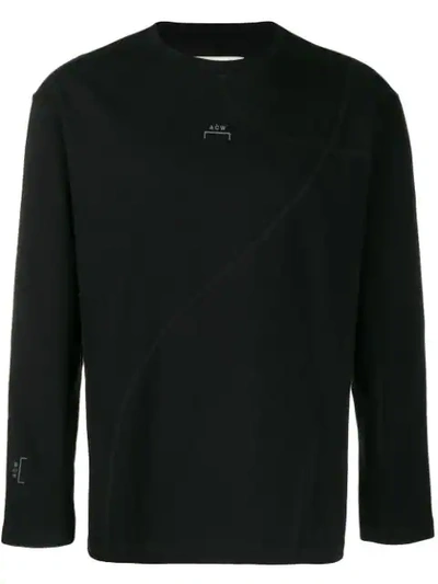 Shop A-cold-wall* Logo Print Long Sleeve Top In Black