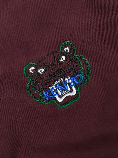 Shop Kenzo Embroidered Logo Shirt In Pink