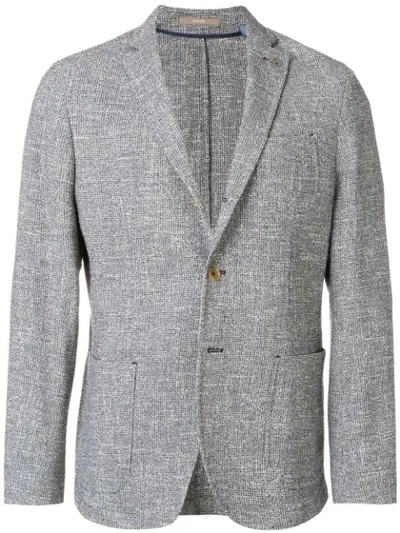 Shop Paoloni Woven Blazer - Blue