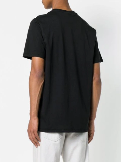 Shop Soulland Contrast Print T-shirt - Black
