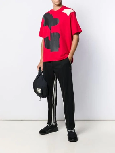 Shop Y-3 X Adidas Graphic T-shirt In Red