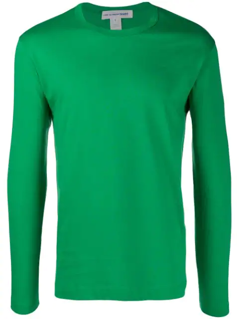 comme des garcons long sleeve green