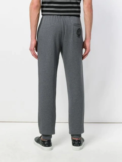 Shop Versace Classic Track Pants In Grey
