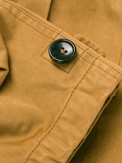 Shop Ten C Cargo Pocket Hooded Jacket In Brown
