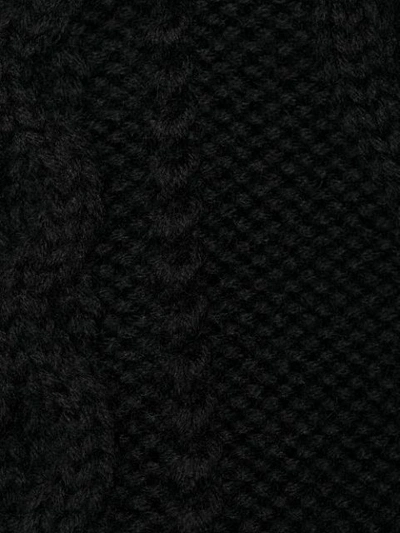 VALENTINO 几何缝线开衫 - 黑色