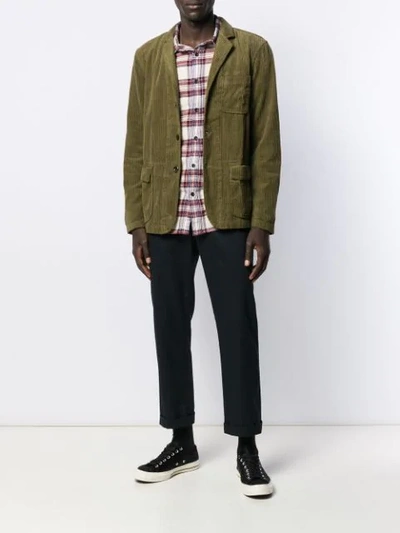 Shop Alex Mill Single Breasted Corduroy Jacket In Green