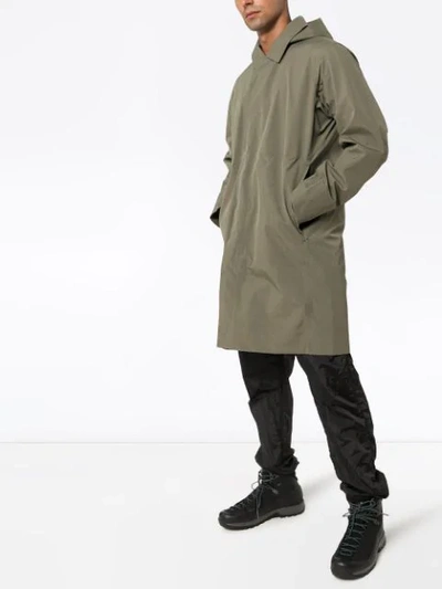 Shop Arc'teryx Partition Ar Hooded Coat In Green
