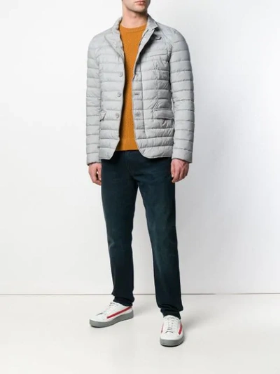Shop Herno Padded Jacket In Grey