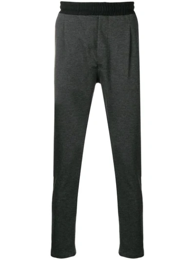 Shop Low Brand Side Stripe Track Pants In Grey