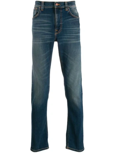 Shop Nudie Jeans Slim-fit Jeans In Blue