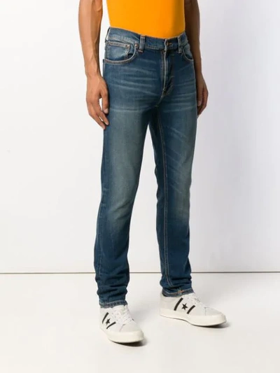 Shop Nudie Jeans Slim-fit Jeans In Blue
