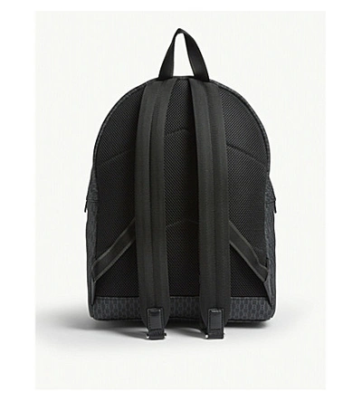 Shop Hugo Boss Logo Print Nylon Backpack In Black