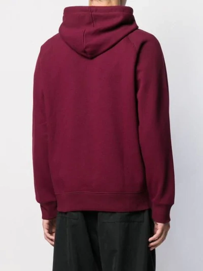 Shop Carhartt Hooded Chase Sweatshirt In Red