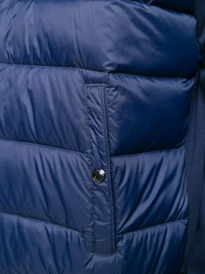 Shop Polo Ralph Lauren Padded Hoodie Gilet In Blue