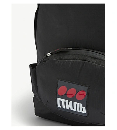 Shop Heron Preston Logo Detail Backpack In Black Multi