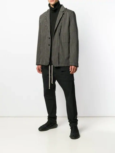 Shop Rick Owens Drkshdw Drop Crotch Drawstring Trousers In Black