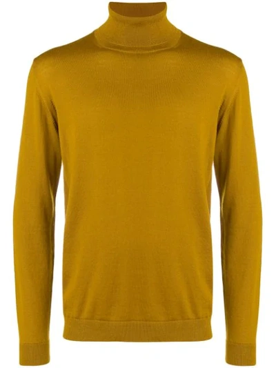 Shop Roberto Collina Roll-neck Sweater - Yellow