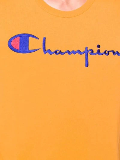 Shop Champion Logo Print T In Yellow