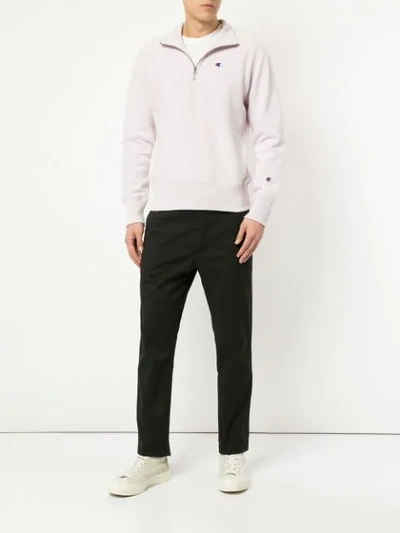 Shop Norse Projects Aros Light Stretch Chino Trousers In Black