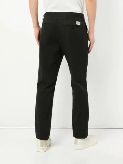 Shop Norse Projects Aros Light Stretch Chino Trousers In Black