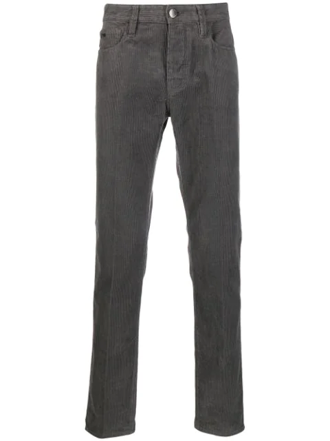 Emporio Armani Corduroy Jeans In Grey | ModeSens