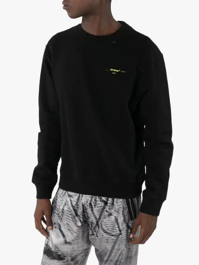 Shop Off-white Arrows Print Sweatshirt In Black