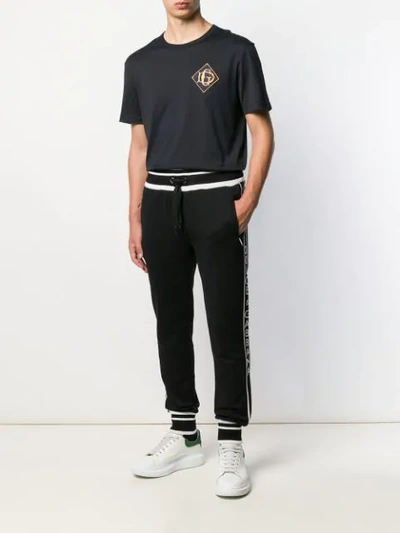 Shop Dolce & Gabbana King Track Trousers In Black