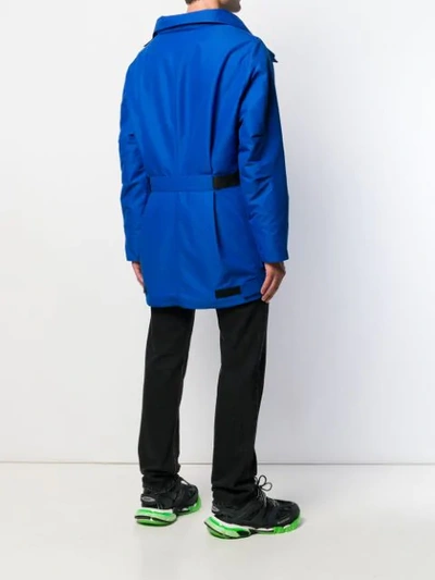 Shop Balenciaga Incognito Classic Parka In Blue