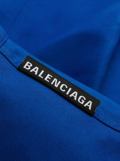 Shop Balenciaga Incognito Classic Parka In Blue