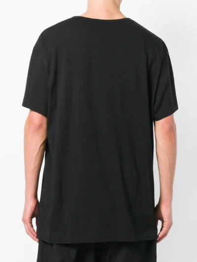 Shop Yohji Yamamoto Printed T-shirt - Black