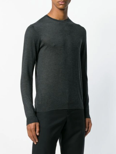 Shop Prada Classic Sweater - Grey