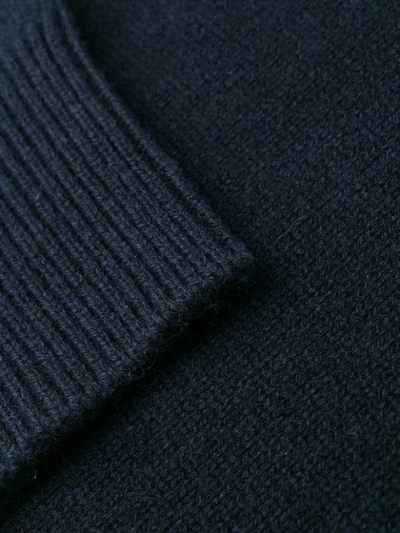 BURBERRY ICON条纹羊绒毛衣 - 蓝色
