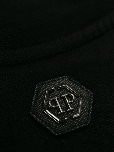 Shop Philipp Plein Skull Crystal T-shirt In Black
