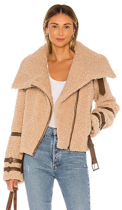 Shop Tularosa Bailey Moto Jacket In Camel