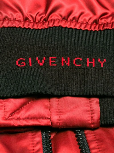 Shop Givenchy Zipped Bomber Jacket In Red