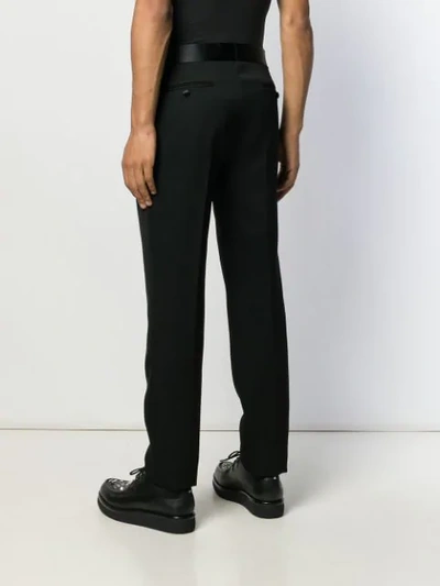 ALEXANDER MCQUEEN HARNESS STRAP TAILORED TROUSERS - 黑色