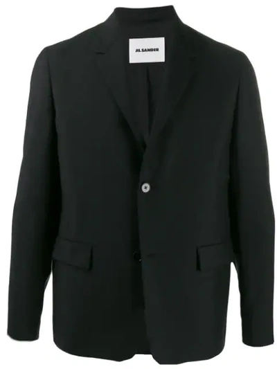 Shop Jil Sander Single-breasted Blazer In Black