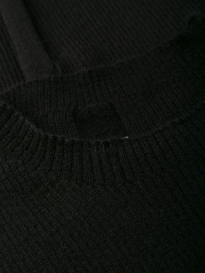 Shop Rick Owens Schmaler Pullover In Black