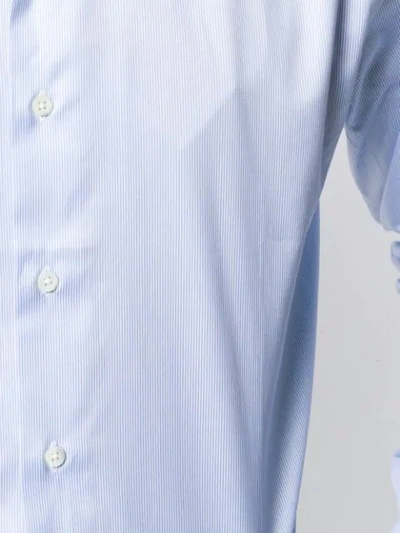 Shop Canali Longsleeved Shirt In Blue