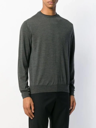 Shop Eleventy Long Sleeve Jumper In Grey