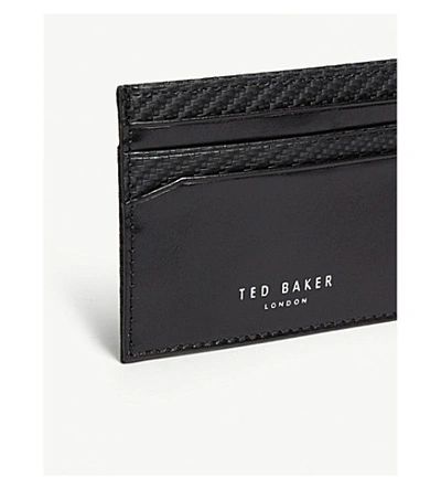 Shop Ted Baker Trabec Card Holder And Cufflinks Gift Set In Black