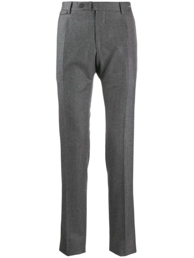 Shop Tagliatore Straight-leg Trousers In Grey