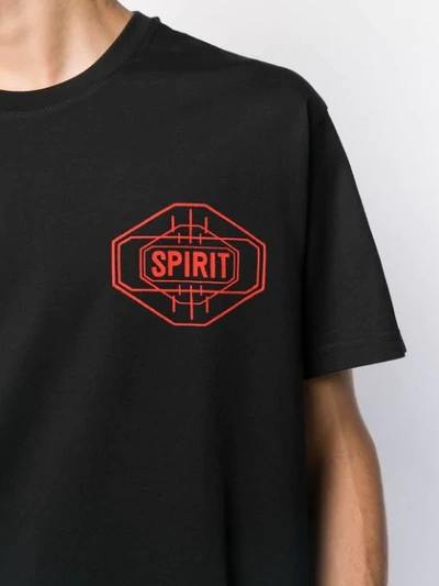 Givenchy Black Men's Rare Logo Spirit T-shirt | ModeSens